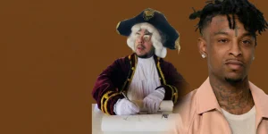 6ix9ine sips tea in a wig, serves 21 Savage a roast.webp