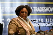 Mia Mottley ranks on Forbes' Most Powerful Women list again.webp