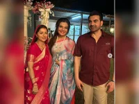 Deepshikha Nagpal bonds with Bhumika, Arbaaz on set.webp