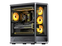 JONSBO D401 Black flexes exoskeleton, airflow on deck.webp