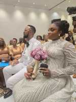 Pastor Okafor weds amid Doris Ogala drama, bride ignores red flags.webp