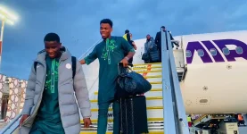 Super Eagles land in Fes, ready for AFCON opener.webp