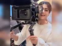 Rashmika Mandanna grabs camera on Cocktail 2 set, eyes director chair.webp