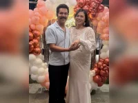Lin Laishram glows at 40 with a baby bump and star squad.webp
