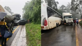 Zim bus pile-up near Makhado, driver hurt, others walk away.webp