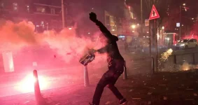 Dutch cops dodged fireworks as NYE chaos torched historic church.webp