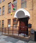 Palestine flies flag over new London embassy after UK recognition.webp