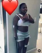 Makhadzi, home after New Year’s Eve crash, faces 10-week recovery.webp