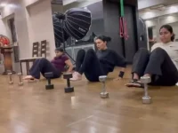 Sushmita Sen hits the gym with her daughter as her loudest fan.webp