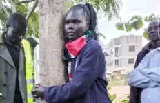 Bungoma woman hugs tree for 74 hours to call out graft.webp