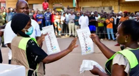 Uganda counts votes offline as opposition cries rigging.webp