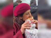 Juhi Parmar and daughter eat Paris dry of croissants in a viral video.webp