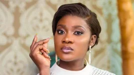 Mercy Johnson says fake news is making her kids targets at school.webp