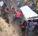 Seven dead as runaway trailer crushes matatu in Kikopey, Kenya.webp