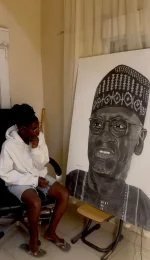 Pencil artist Martha Mendy eyes global fame for Gambia art.webp