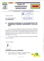M. Machacha halts ZANU-PF's presidential fund for new rules.webp