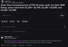 ZOTAC cancels RTX 5090 orders, then hikes prices by five hundred.webp