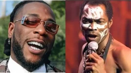 Burna Boy says Fela Kuti is the only one ranked above him.webp