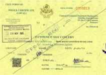 The Zimbabwe Republic Police starts the yellow local clearance form.webp