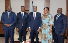 Mokgweetsi Masisi Boko pushed for trade with three envoys.webp