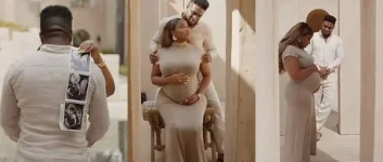 Veekee James and Femi Atere confirmed a first pregnancy.webp