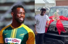 Siya Kolisi gifts younger brother Liyema a new car.webp
