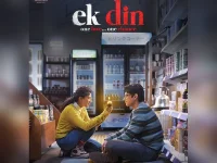 The Ek Din poster featured Sai Pallavi and Junaid Khan.webp
