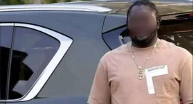 Ghana Police arrest Razak Kwanda for assaulting a motorcyclist.webp