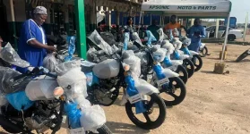 Hon. Muhammad Bawah Braimah donates motorbikes to supervisors.webp