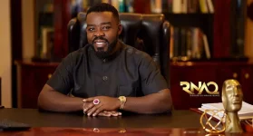 Richard Nii Armah Quaye gifts gold tablets to followers.webp