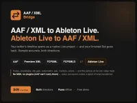 AAFTools debuted AAF Bridge for two-way Ableton transfers.webp