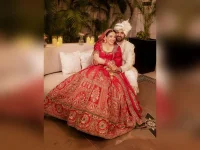 Aanchal Singh traced the red bridal look to her mother.webp