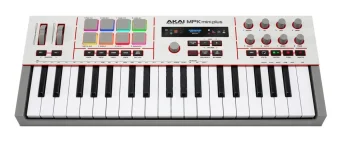 Akai debuted the MPK Mini Plus II with new keys and a color LCD.webp