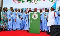 Tinubu blamed the opposition for Nigeria's hunger and poverty.webp